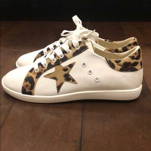 Star Cheetah Print Fashion Sneakers